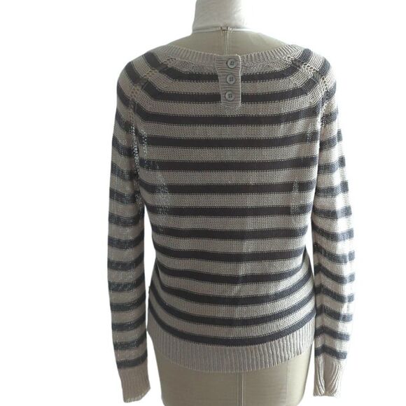 Scotch & Soda Maison Scotch La Femme Selon Marie Striped Crew Neck Sweater - Picture 4 of 5